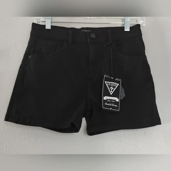 Guess Black Jean Shorts Casual Style - Picture 1 of 10